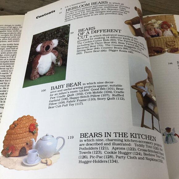 The Teddy Bear Book Hardcover By Marsha Evans Moore Patterns Recipes & Instructi - Picture 8 of 13